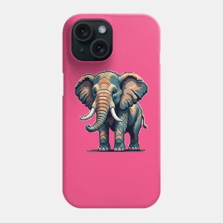 Pixel Elephant Phone Case