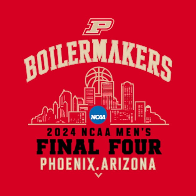 Purdue Boilermakers Final Four 2024 basketball city by YASSIN DESIGNER