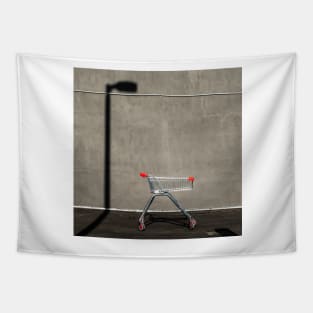 Lonely shopping trolley Tapestry