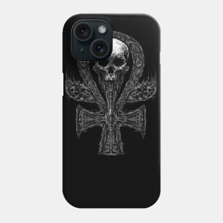 The Ankh and Skulls: Life and Death Phone Case