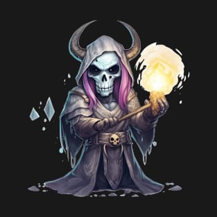 Fires of the Underworld: The Fiery-haired Reaper T-Shirt