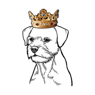 Border Terrier Dog King Queen Wearing Crown T-Shirt