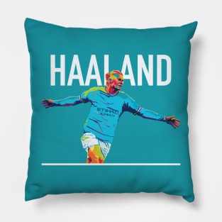 Erling Haaland In Wpap Pop Art Pillow