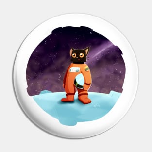 Ground Control to Major Tom Cat Pin