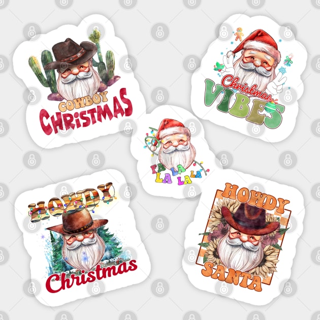 Vintage Christmas Sticker Pack, Christmas Stickers