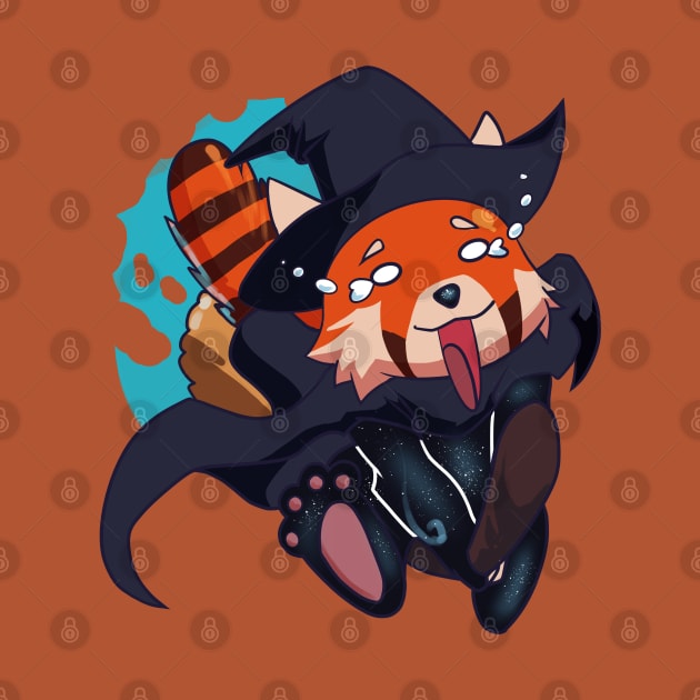 How Do You Stop This Thing!? - Red Panda Witch by Xonaar Illustrations