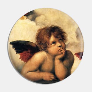 Sistine Madonna Angels by Raphael Pin