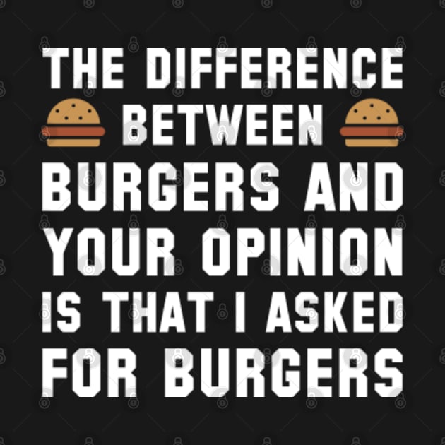 Burgers And Your Opinion by VectorPlanet