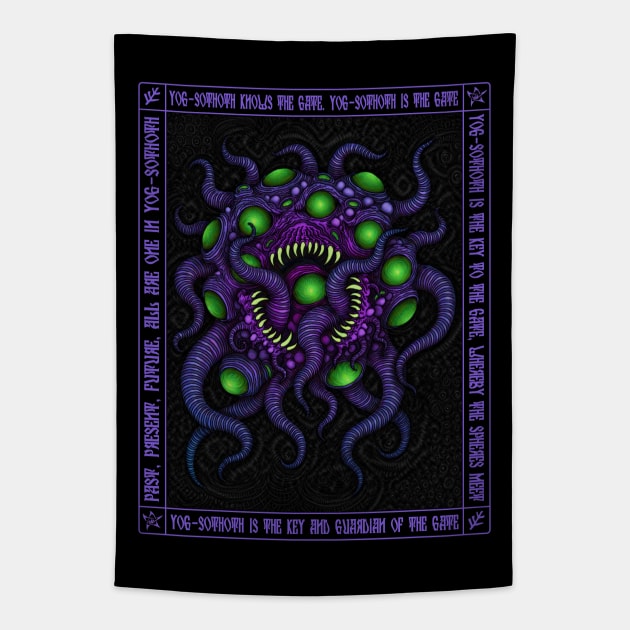 Yog-Sothoth Icon - Azhmodai 2021 Tapestry by azhmodai