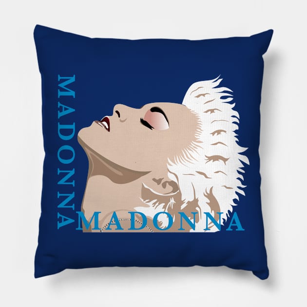 Madonna True Blue Album Cover Pop Art Pillow by CGD