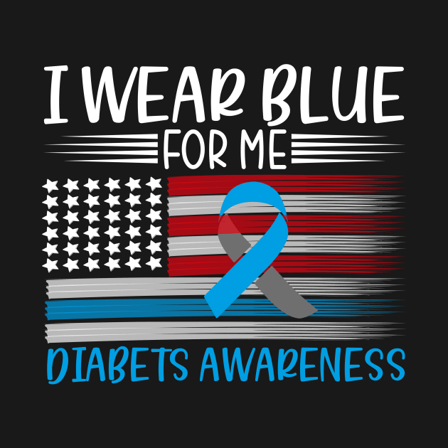 I Wear Blue For Diabetes Awareness by Quardilakoa