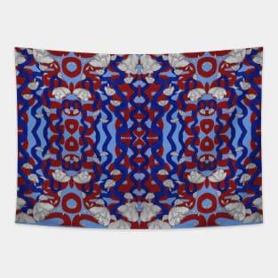 Red, White, and Blue Pattern v2 Tapestry