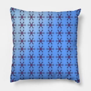 Cute geometric pattern of colorful snowflakes Pillow