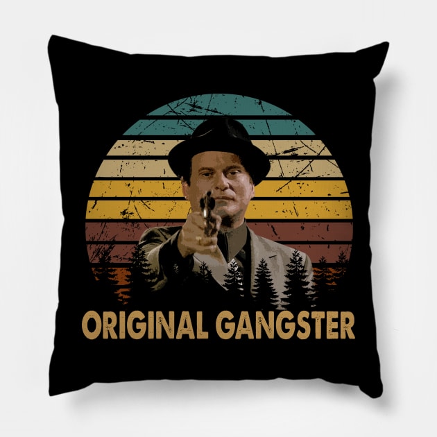 Joe pesci vintage movie art original gangster Pillow by Julie lovely drawings