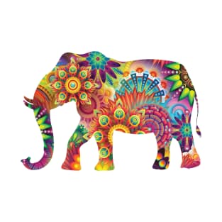 Aesthetic Multicolored Elephant | For elephants lovers T-Shirt