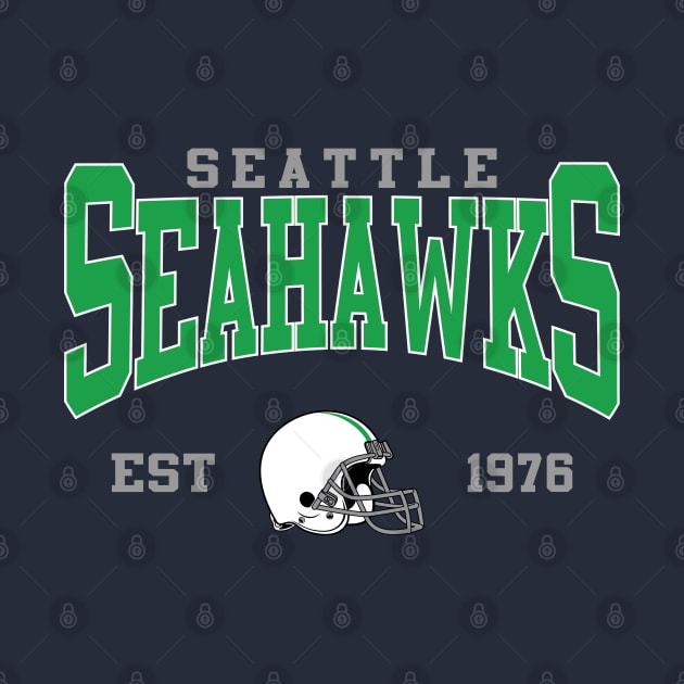 Retro Seattle Football by genzzz72