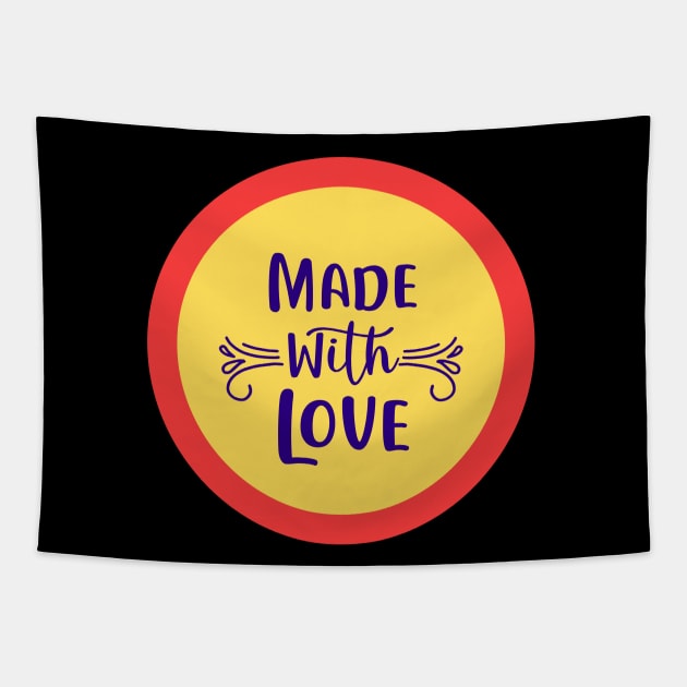 Made With Love Tapestry by KidsKingdom