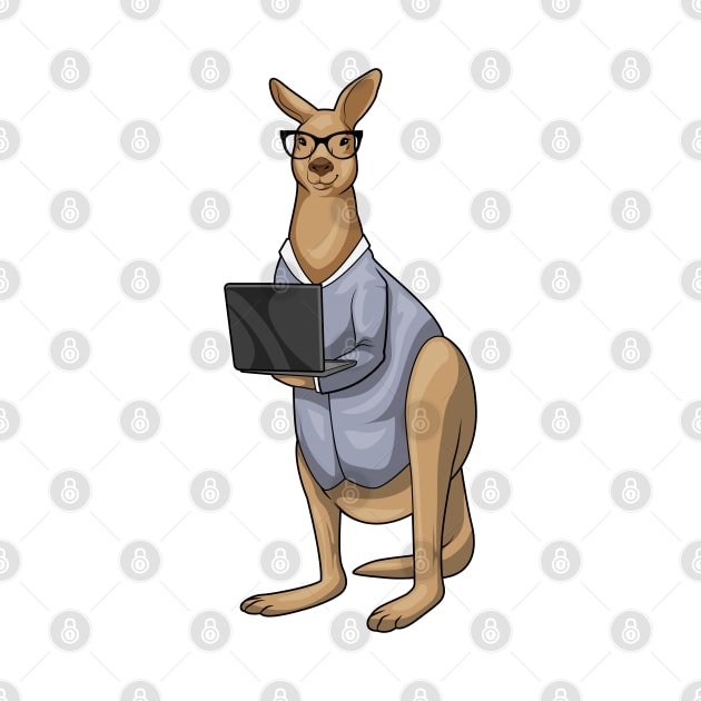 Kangaroo Secretary Laptop by Markus Schnabel