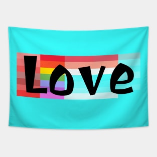 Love In A Color Block Tapestry