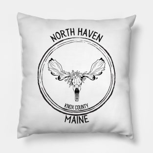 North Haven Maine Moose Pillow