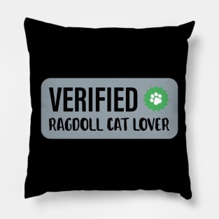 Verified Ragdoll Cat | Gift Ideas | Blue Kittens Check Pillow