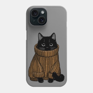 Cozy Autumn Sweater Cat Phone Case