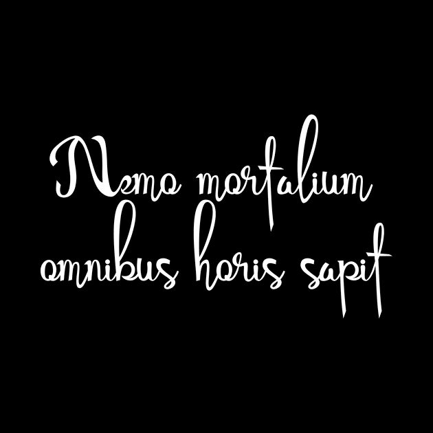 Nemo Mortalium Omnibus Horis Sapit by StillInBeta