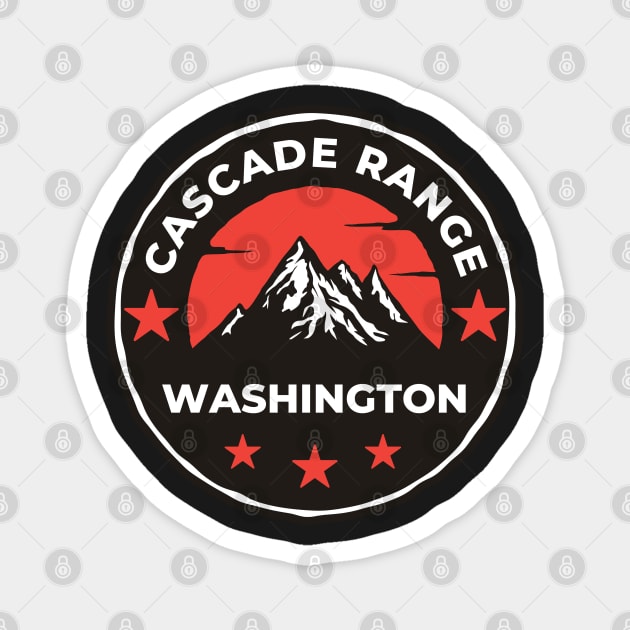 Cascade Range Washington - Travel Magnet by Famgift