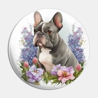 Blue Frenchie Pin