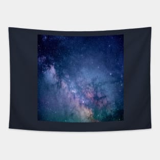 blue purple constellation starry sky universe galaxy Tapestry