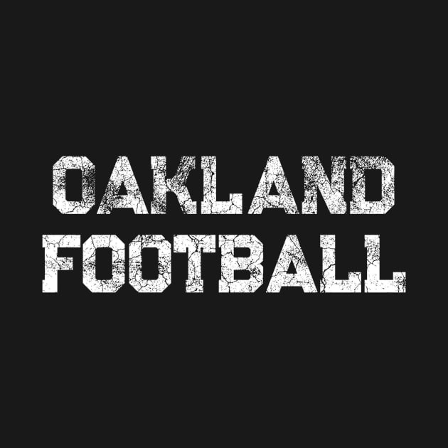 Oakland football distressed by Sloop