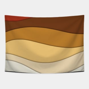 Summer waves | Retro Design Tapestry