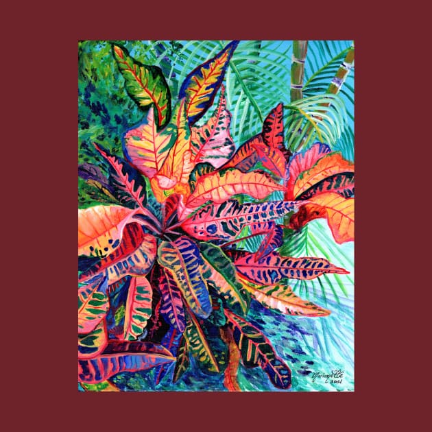 Colorful Croton Garden by KauaiArtist