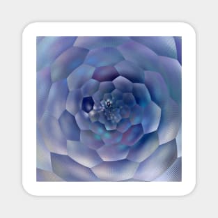 Purple Honeycomb Abstract Rose Magnet