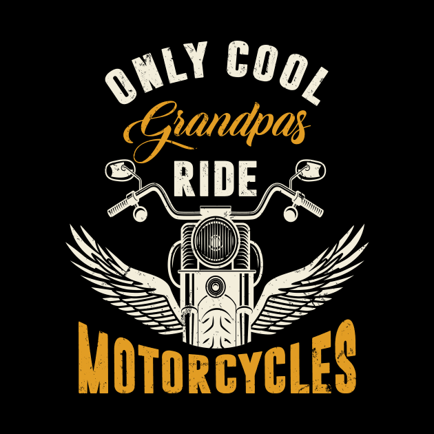 Grandpa Motorcycle Gift for Biker by funkyteesfunny