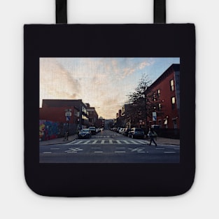 Brooklyn Sky Sunset Street Aesthetic Tote