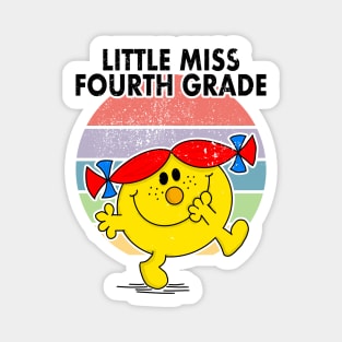 Little Miss Fourth Grade Magnet