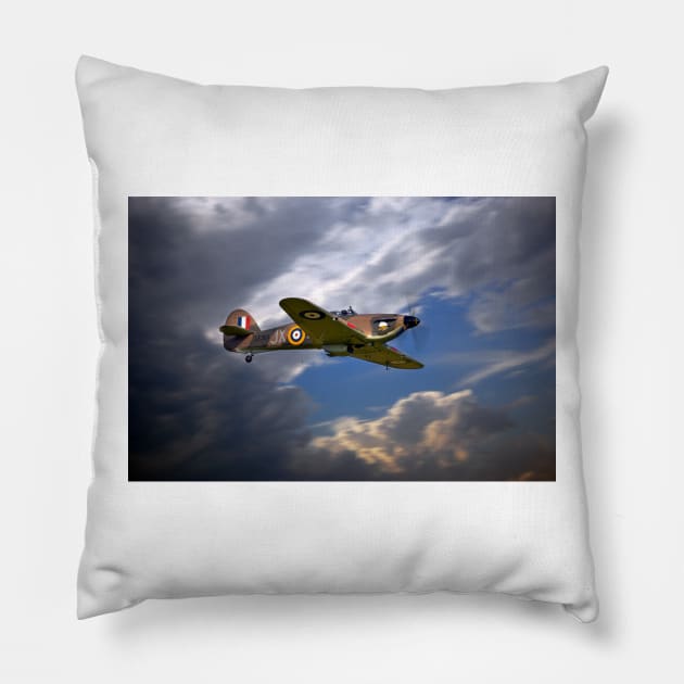 Hurricane LF363 Pillow by aviationart