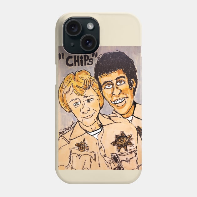 Chips TV Show Phone Case by TheArtQueenOfMichigan 