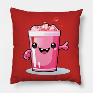 Soft drink cute T-Shirt cute giril Pillow
