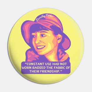 Dorothy Parker Portrait and Quote Pin