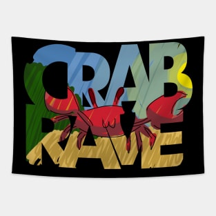 Crab Rave Tapestry