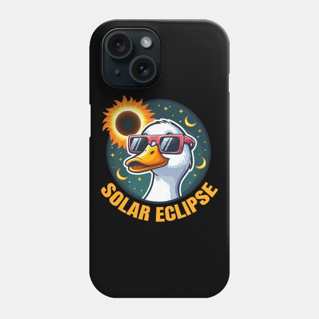 Solar Eclipse Duck With Sunglasses Phone Case by MoDesigns22 
