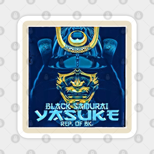 YASUKE Black Samurai Magnet by Digz