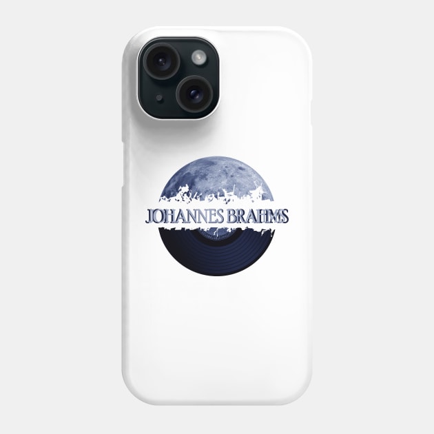 Johannes Brahms blue moon vinyl Phone Case by hany moon