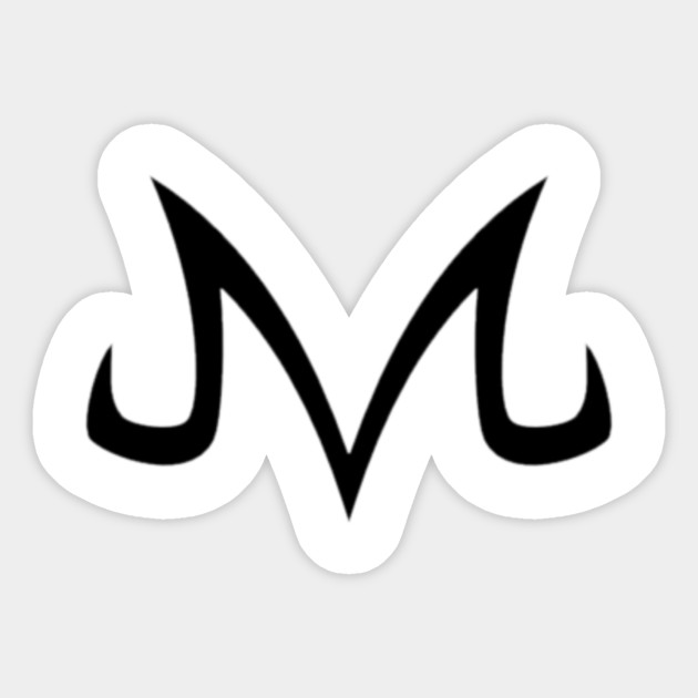 Simple Majin Logo Dragon Ball Sticker Teepublic
