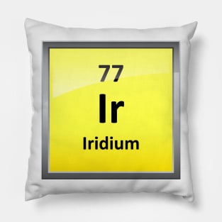 Iridium Periodic Table Element Symbol Pillow