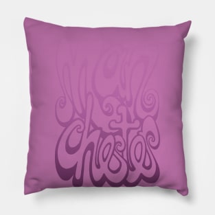 Manchester lettering - spring crocus pink Pillow