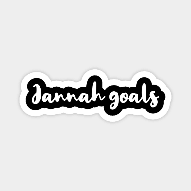 Islamic Jannah Goals Magnet by Muslimory