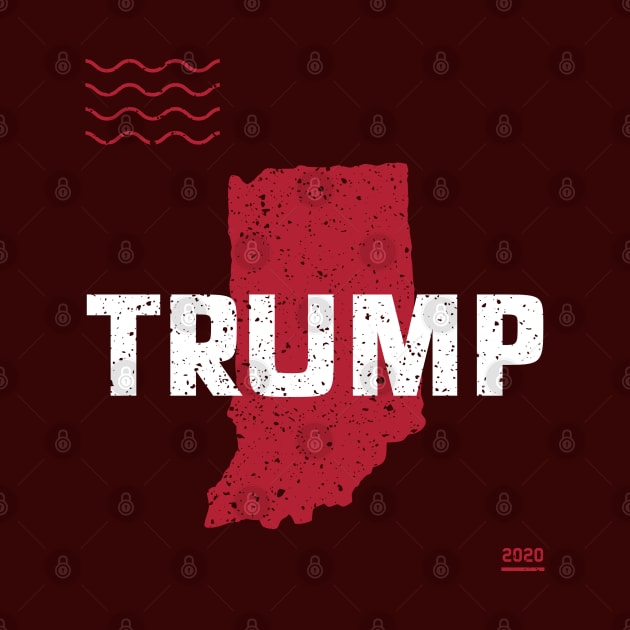 Trump Indiana 2020 - Red Wave, Red State by Family Heritage Gifts